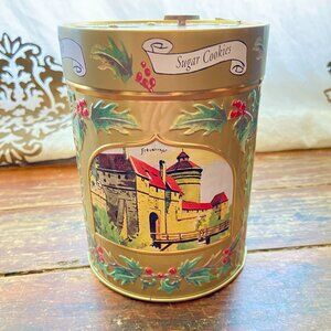 2001 Lambertz Christmas SILENT NIGHT Music Box Tin AACHEN Sugar Cookies Works!